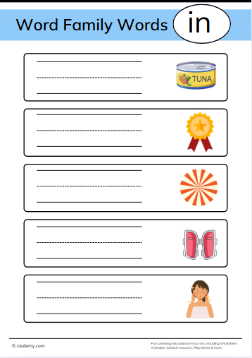 Identify and Write the In Words