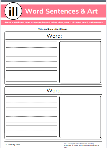ill Words Sentence and Art