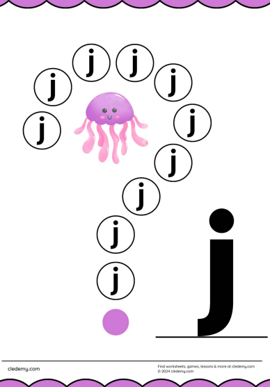 Identify the Alphabet j