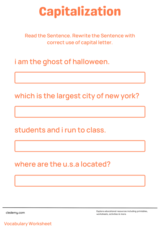 Learn Capitalization