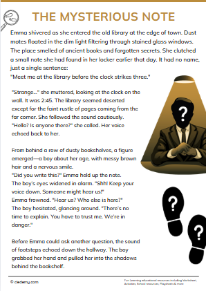 The Mysterious Note