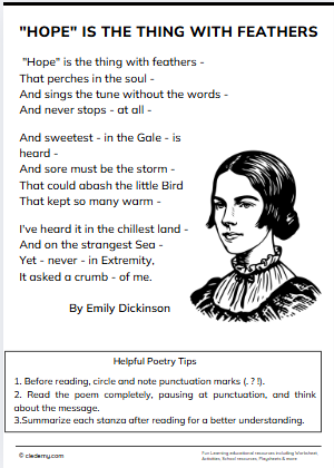Hope" Is the Thing with Feathers