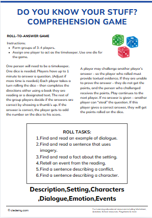 Do You Know Your Stuff? Comprehension Game