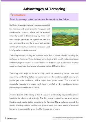 Advantages of Terracing