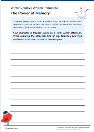Winter Creative Writing Prompt #3: The Power of Memory