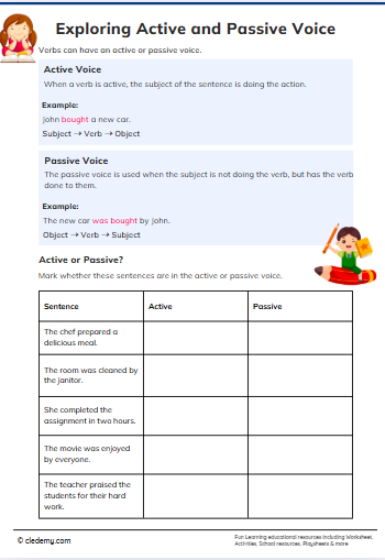 Exploring Active and Passive Voice