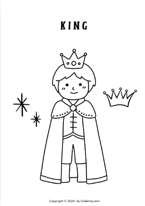 king coloring page