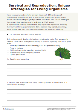 Survival and Reproduction: Unique Strategies for Living Organisms