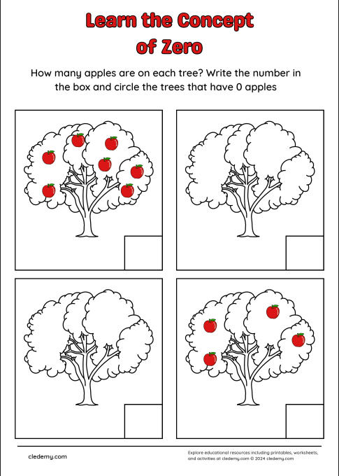 Learn Zero: Apple Counting Fun