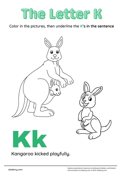 Alphabet Letters K