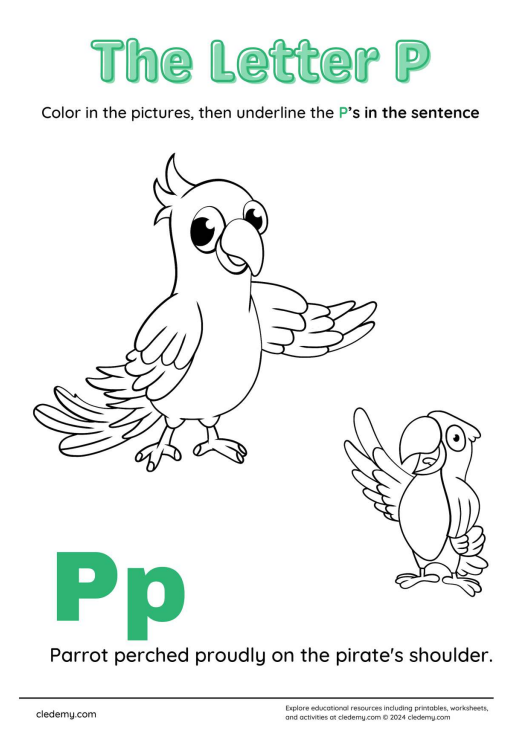 Alphabet Letters P