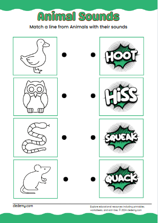 Listen and Match Animal Sounds!