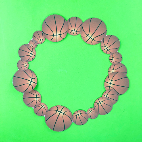 Basketball Wreath Craft