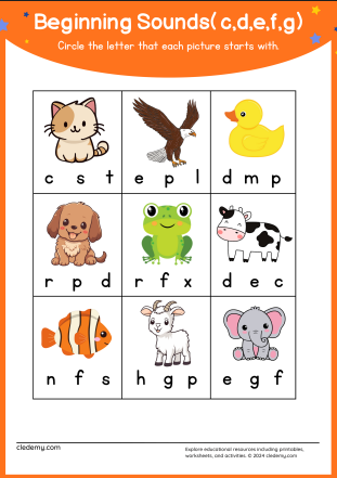 Beginning Sound Match-Up