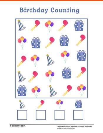Birthday Fun with Counting