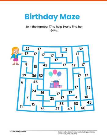 Birthday Party Maze