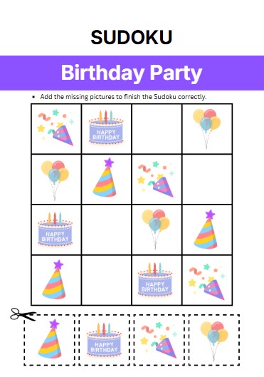 Birthday Party Sudoku