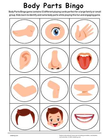 Body Parts Bingo