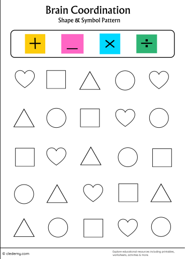 Brain Coordination Worksheets