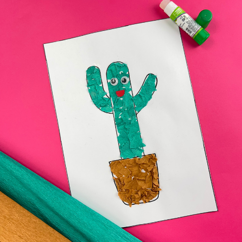 Cactus Tissue Paper Craft