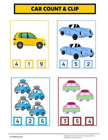 Car Counting Clip Game