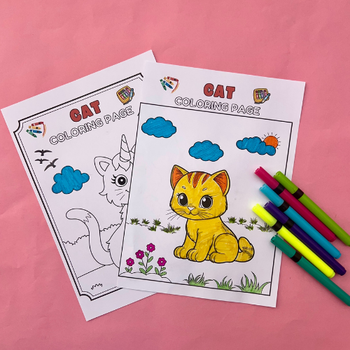 Cat Coloring Page