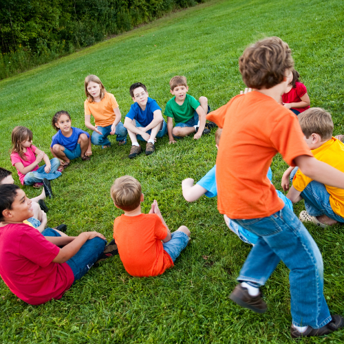 Children Playing Circle Game