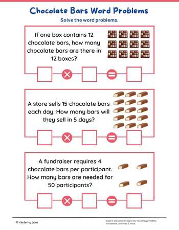 Chocolate Bars Word Problems