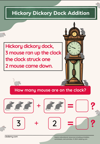 Clock Addition: Hickory Dickory Dock