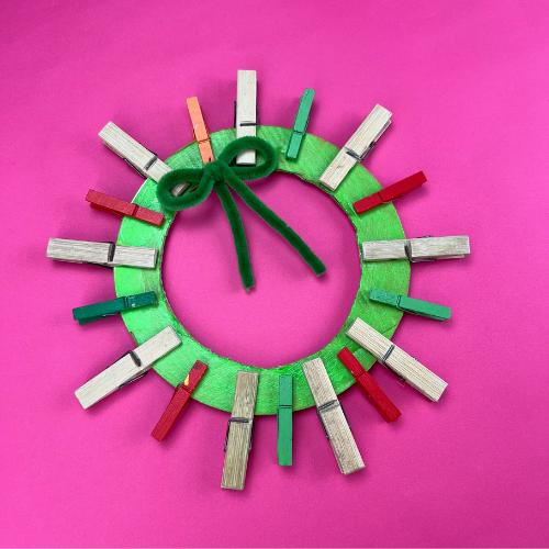 Clothespin Wreath Craft