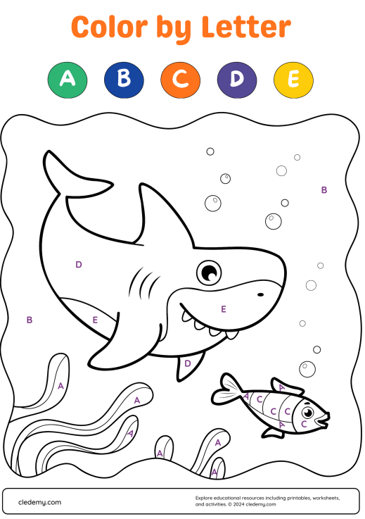 Color by Letter Fun Activity