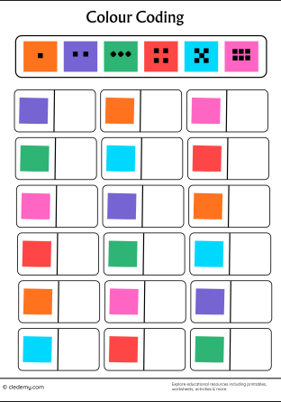 Color Coding Worksheets (Bundle)