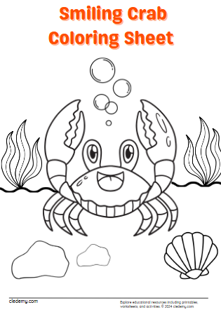 Color the Smiling Crab