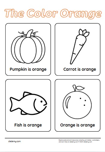 Coloring Fun with Orange