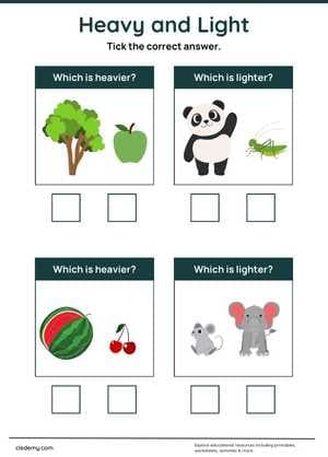 Comparing Heavy and Light
