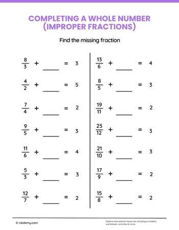 Completing a Whole Number