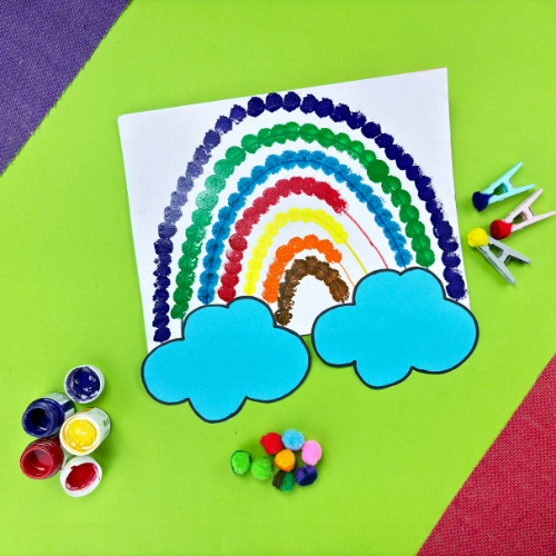Cotton Ball Painting