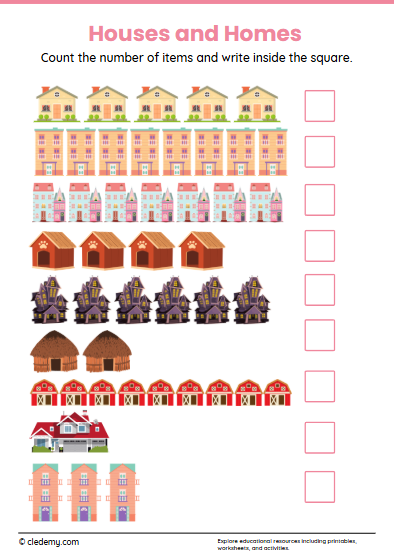 Counting Houses and Homes
