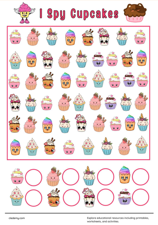 I Spy Cupcakes
