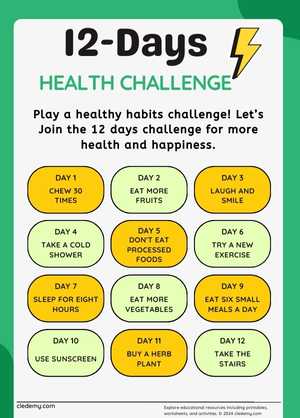 Daily Health Challenge for Kids