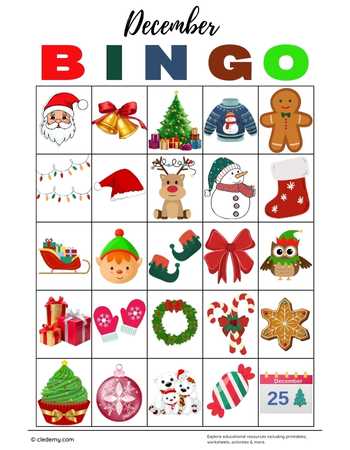 December Bingo