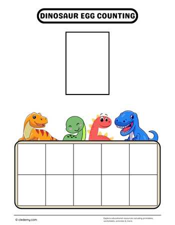 Dinosaur Egg Counting for Kids
