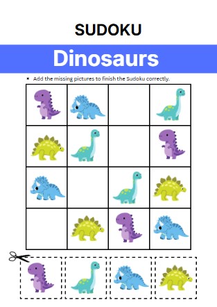 Dinosaurs Sudoku
