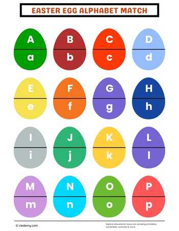 Easter Egg Alphabet Match