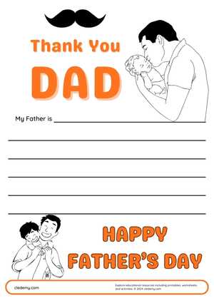 Happy Father's Day Writing Fun