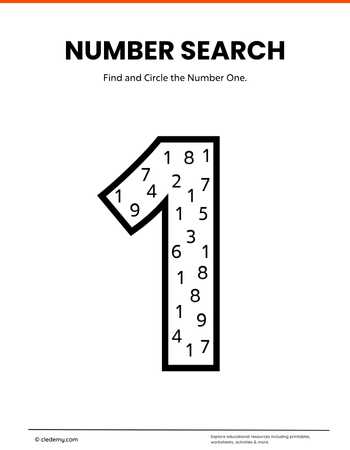 Find and Circle the Numbers
