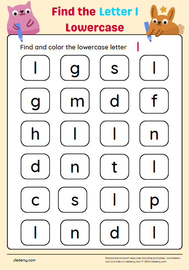 Find the Lowercase Letter l