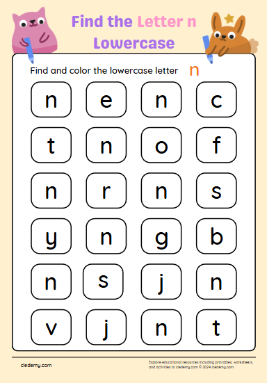 Find the Lowercase Letter n