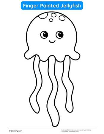 Finger Painted Jellyfish