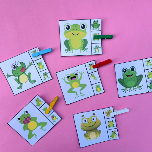 Frog Matching cards